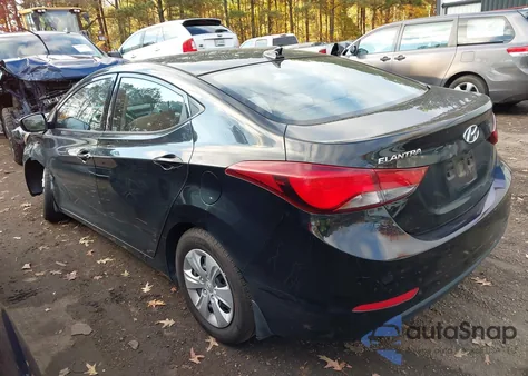 2016 Hyundai Elantra Se из США, поврежденный, VIN 5NPDH4AE2GH794122